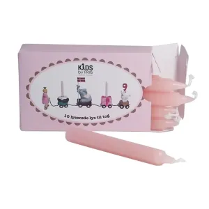 Kids by Friis Lys til Fødselsdagstog - 10 stk - Lyserød FR22064