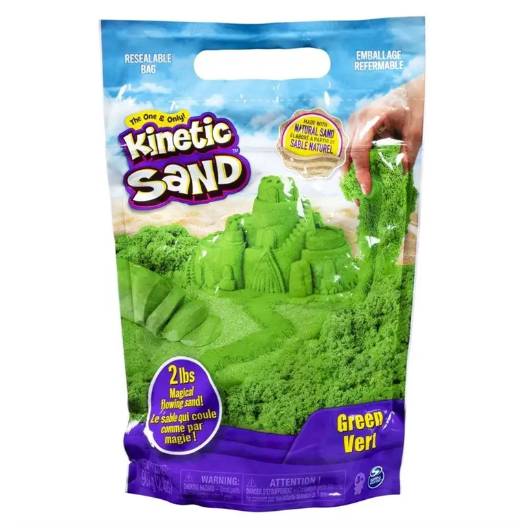 Kinetic Sand Farvet sand i pose Grøn ks-6047182