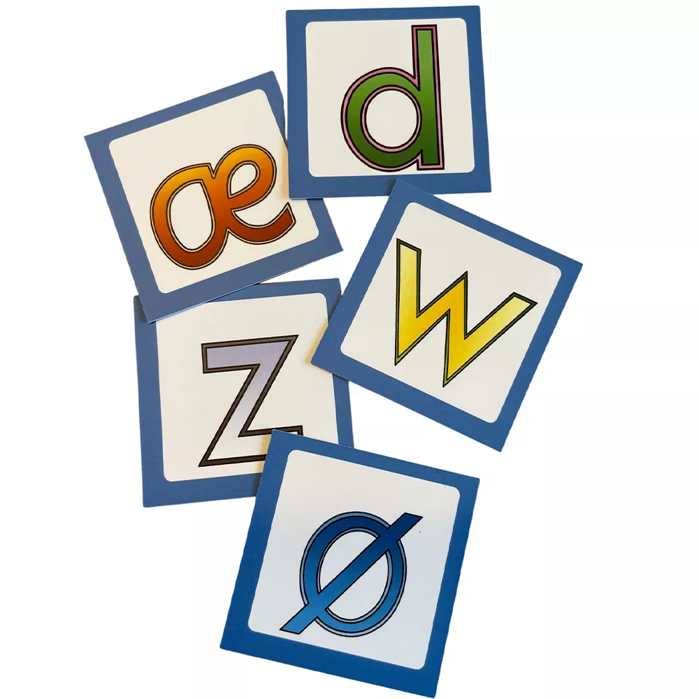 Abcleg Læringskort - Kort til interaktiv væg, bogstaver 99-4510