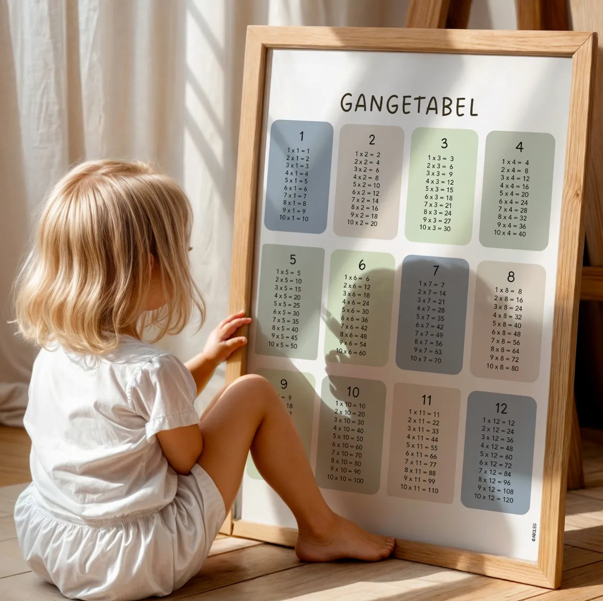 Gangetabel Ocean 50 x 70 cm. GangeOcean50x70