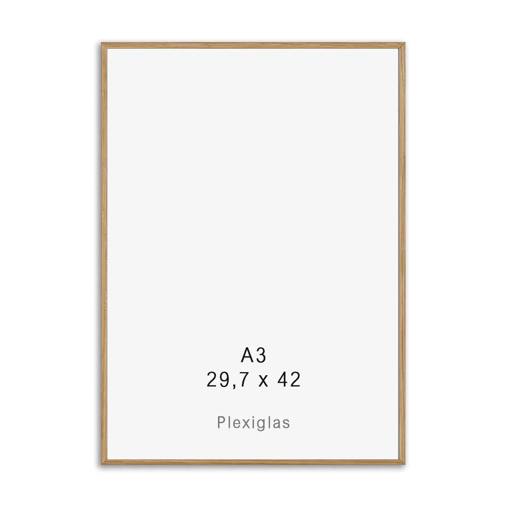 Ramme i massiv Egetræ A3 (29,7 x 42 ) 802009029042