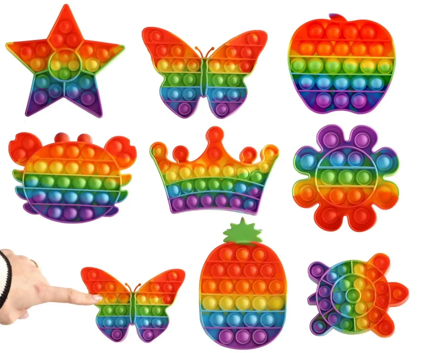 Push popper Rainbow Ass. Ø 12 cm. 4073