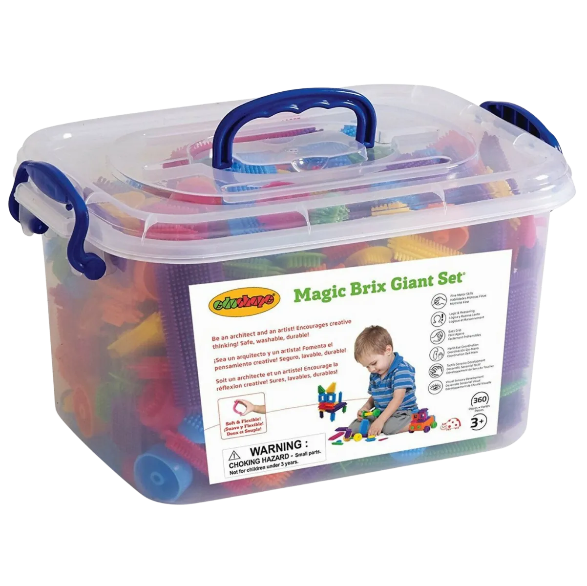 Edushape Nopper / Magic Brix - Kæmpesæt 360 stk 46187