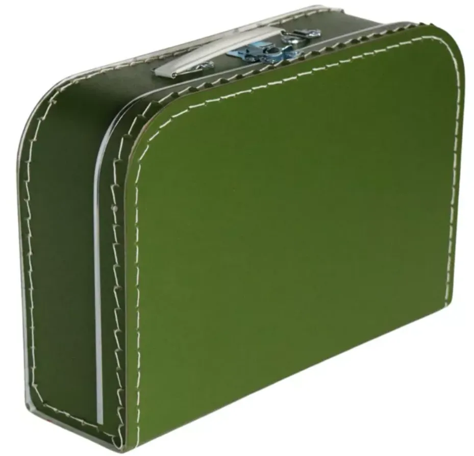 Papkuffert - Grøn-35 cm. 35-7875