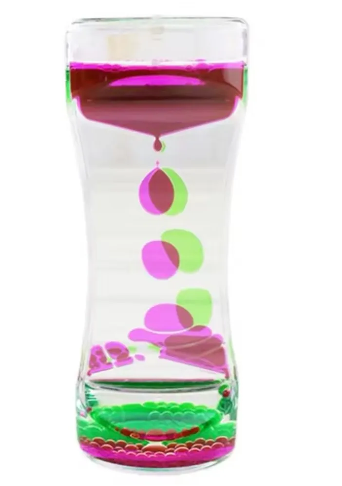 Sanserør m. farvet olie 14 cm.-Pink og grøn 50109-Pink og grøn