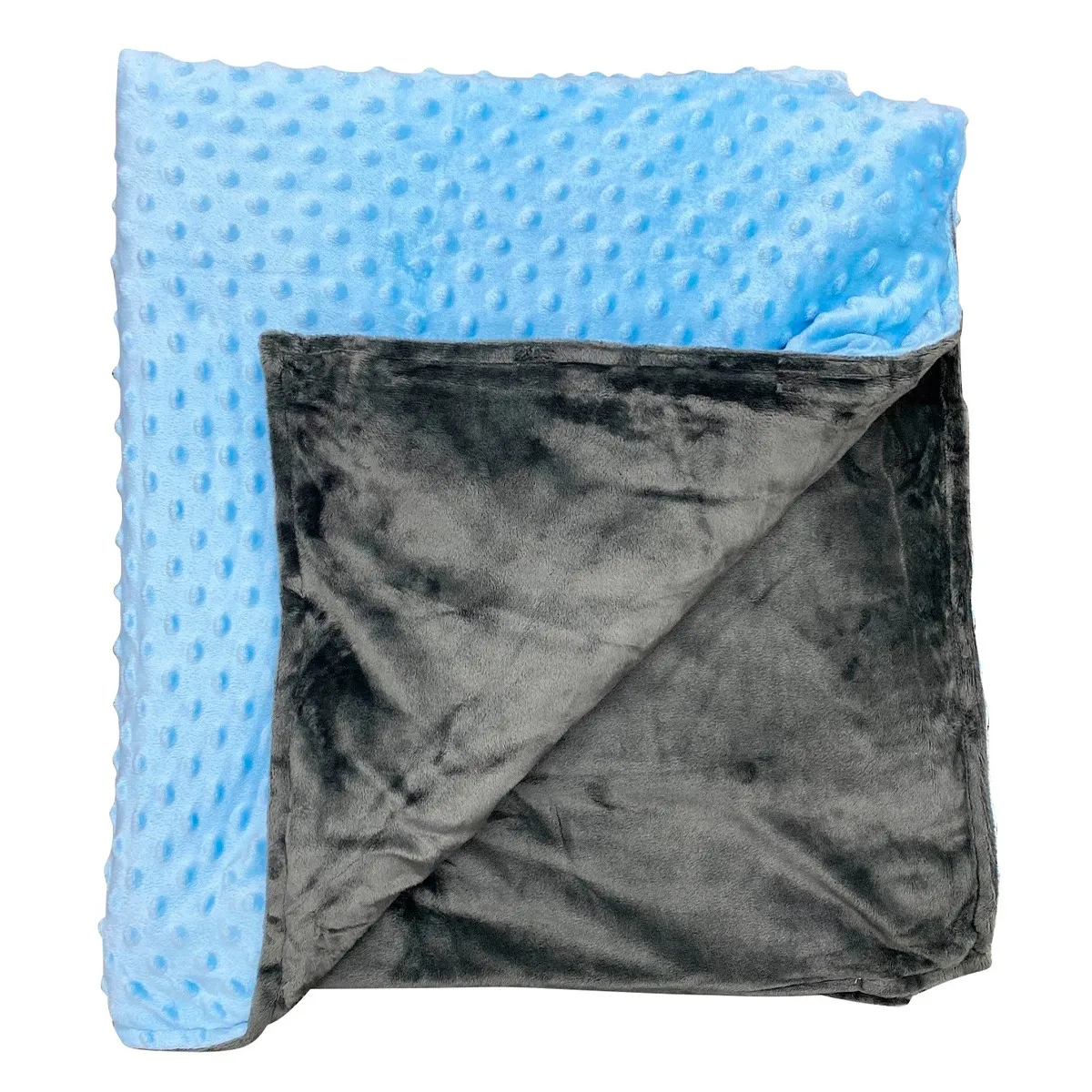 Tyngdetæppe blå/grå 4 kg - 100 x 150 cm. X-004801