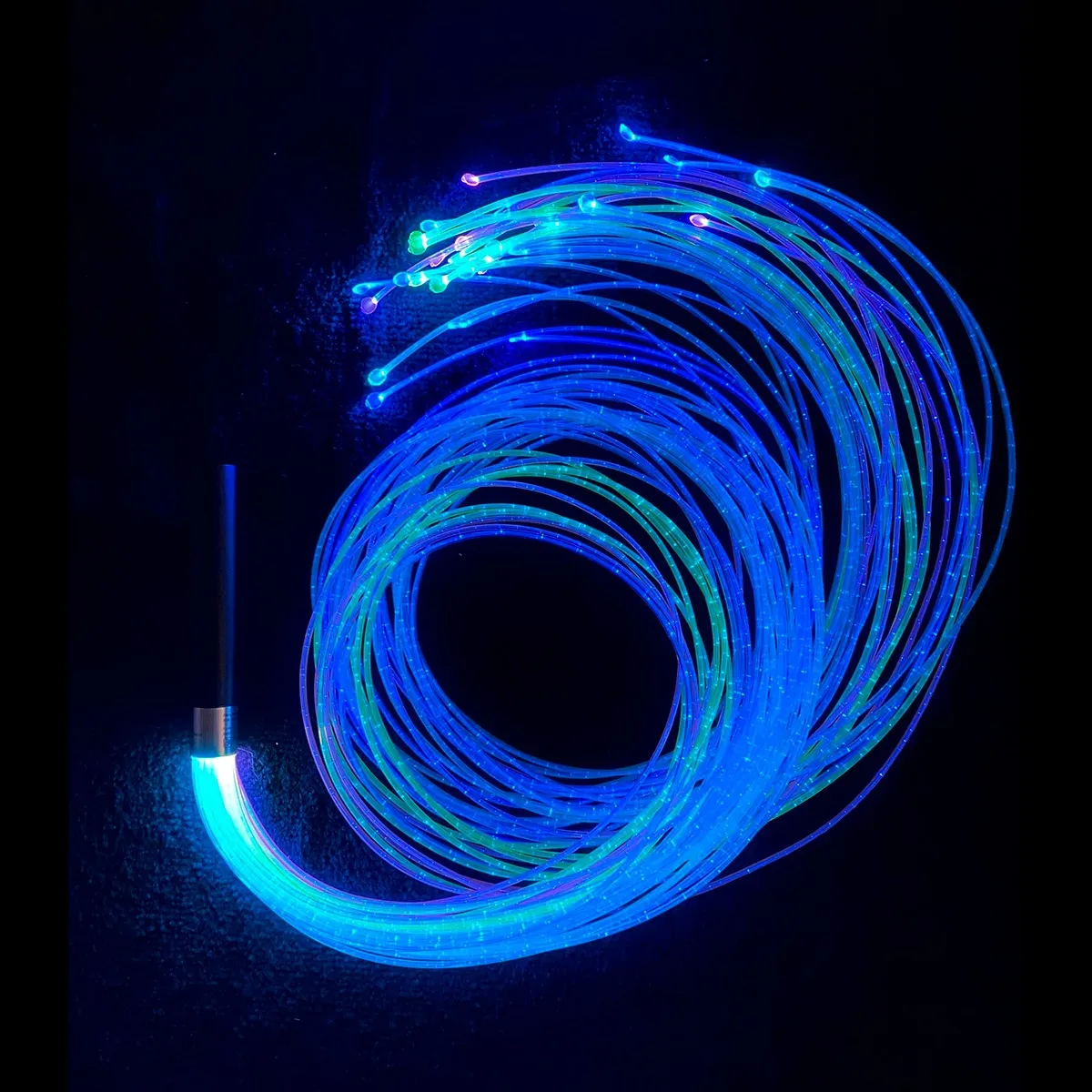 Fiberoptisk stav med UV farvede haletråde 1,5 meter X-005077