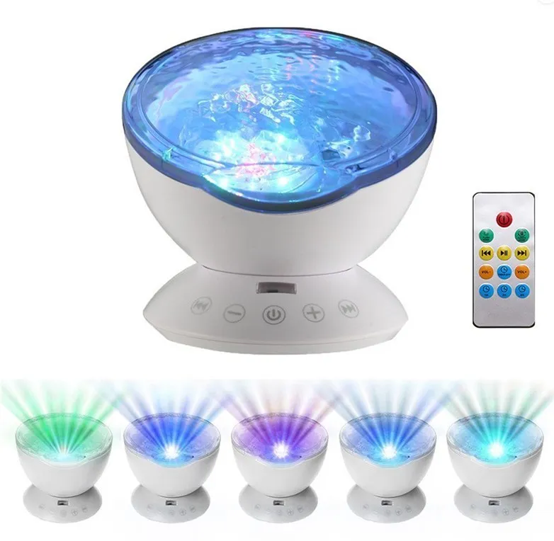 Ocean Wave Projektor med lyd og fjernbetjening OceanWave