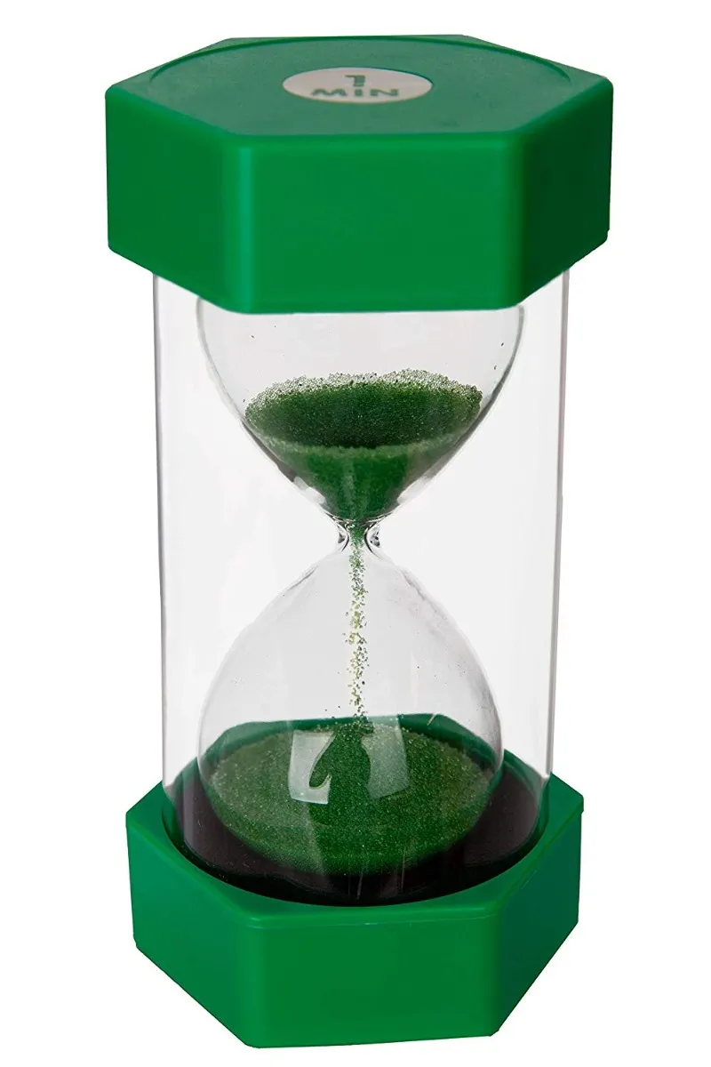 Timeglas 16 cm - 1 minutter Timer16green