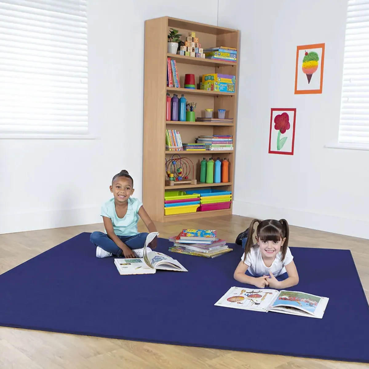 Legetæppe Blå 200 x 200 cm 60-MAT1186