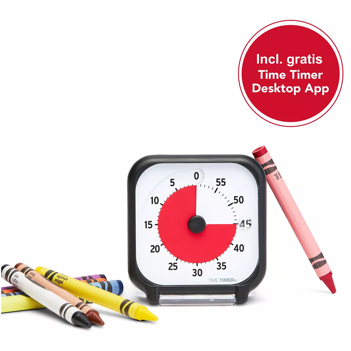 Time Timer Pocket 7.5 x 7.5 cm TT03B-W