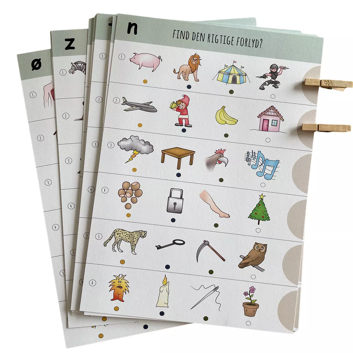 Abcleg Læringsspil - Klem svaret, hvad starter ordet med 99-500253