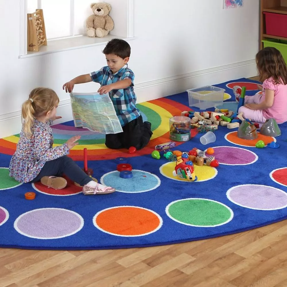 Legetæppe Regnebue halvcirkel stor - 2 x 4 M 60-MAT1035