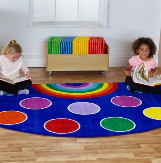 Legetæppe Regnebue halvcirkel 3 x 1,5 meter 60-MAT1052