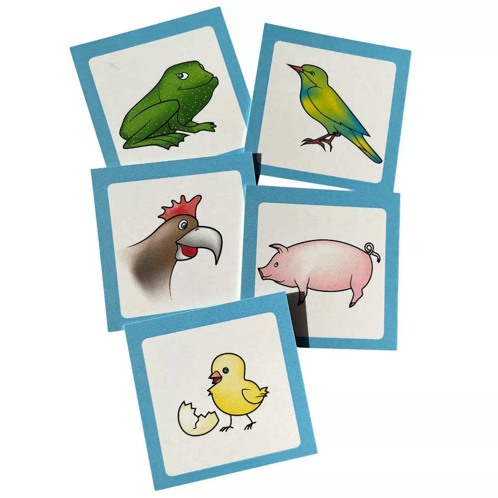 Kort til interaktiv væg - Danske dyr 99-kortdyr