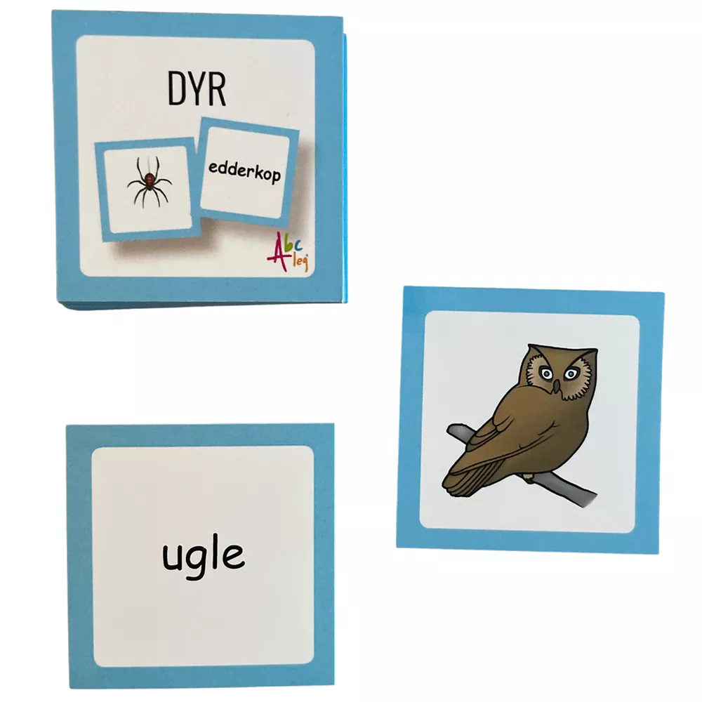 Abcleg Tryllekort - Danske dyr inkl. trylletårn 99-500864