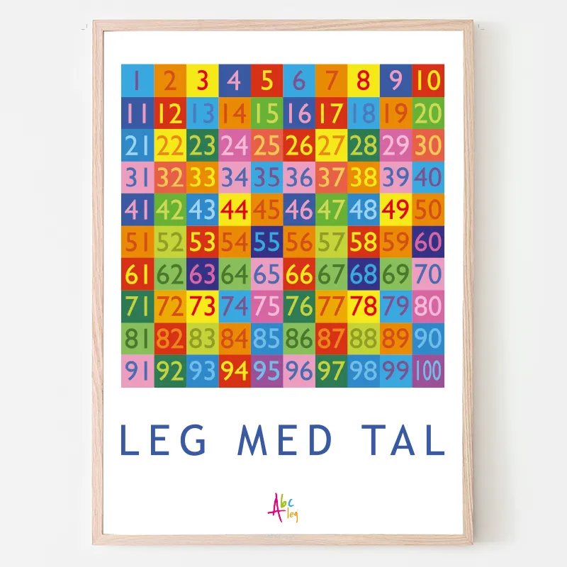 Abcleg Plakat - 123 Talplakat 99-500642