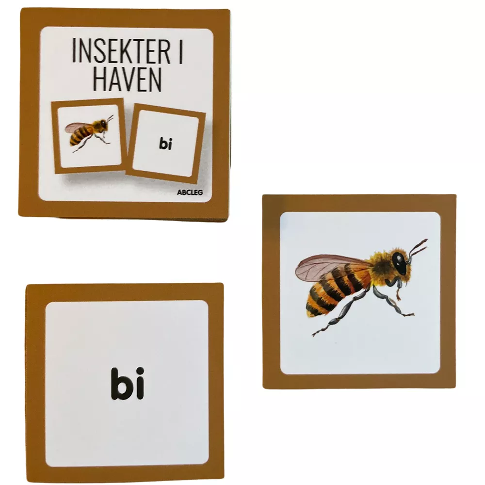 Abcleg Tryllekort - Insekter i haven inkl. trylletårn 99-500055-3