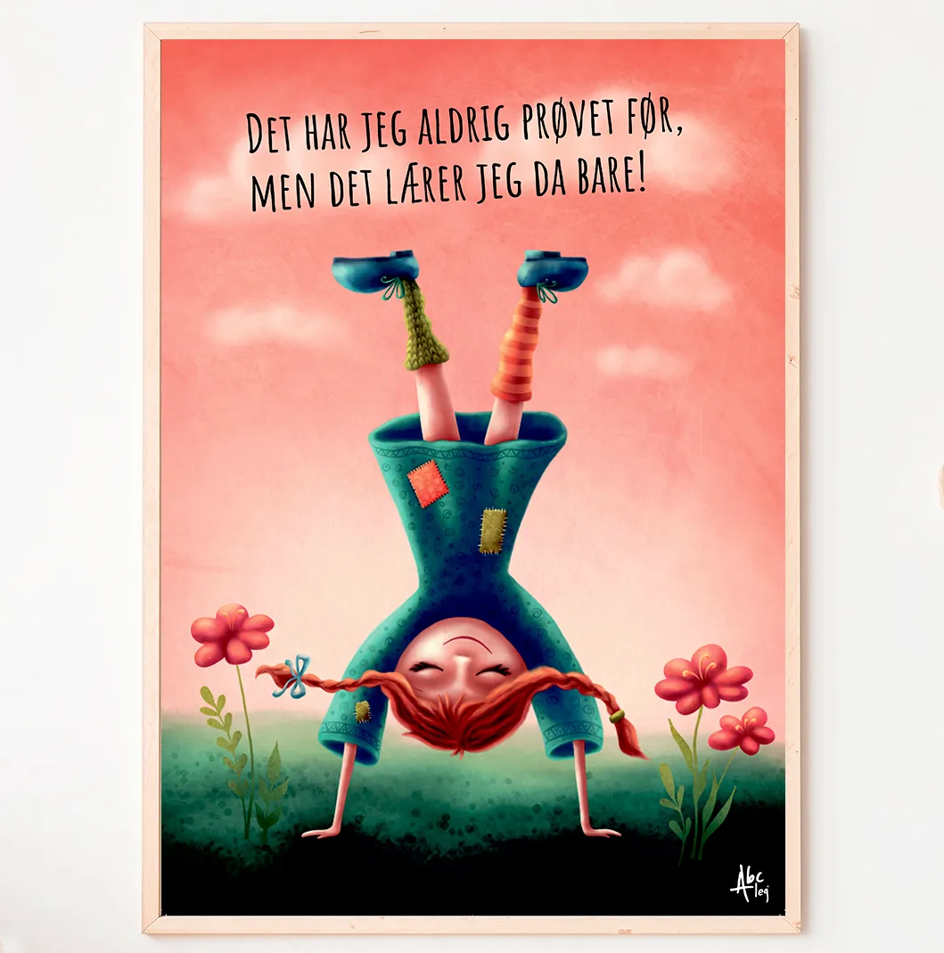 Abcleg Plakat - Det har jeg aldrig prøvet før A3 (29,7 x 42 ) Proevetfora3