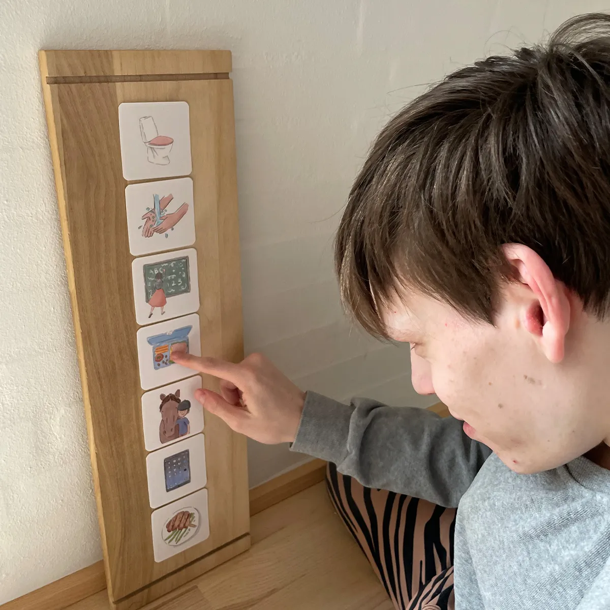 Piktogramsæt med klæb - Min hverdag 100 kort - 7 x 7 cm 99-pic02