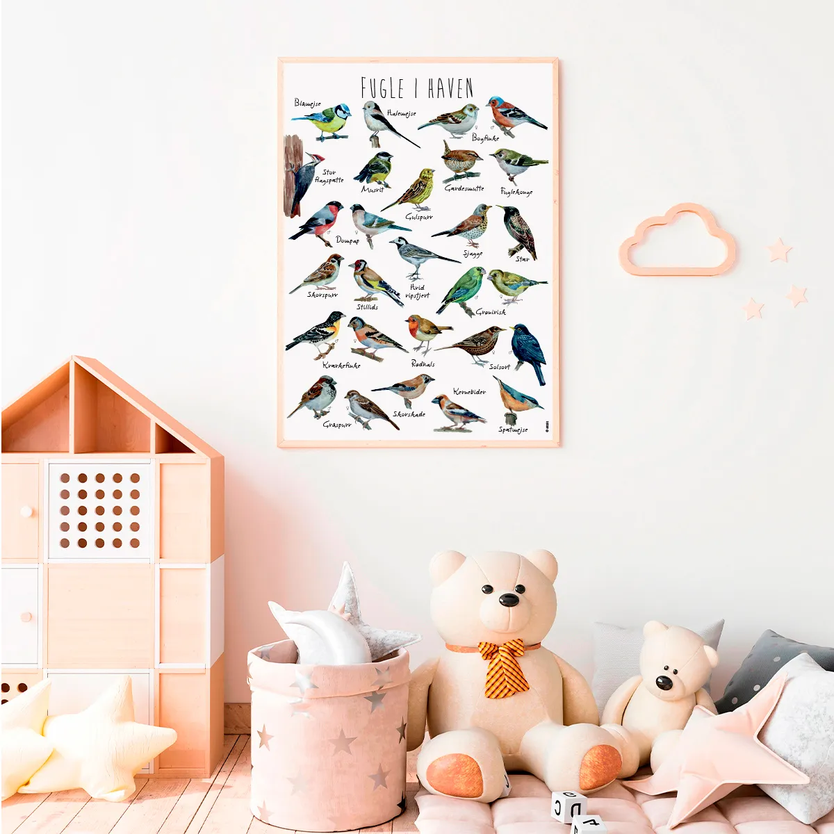 Plakat Fugle - 50 x 70 cm. 99-fugle50x70