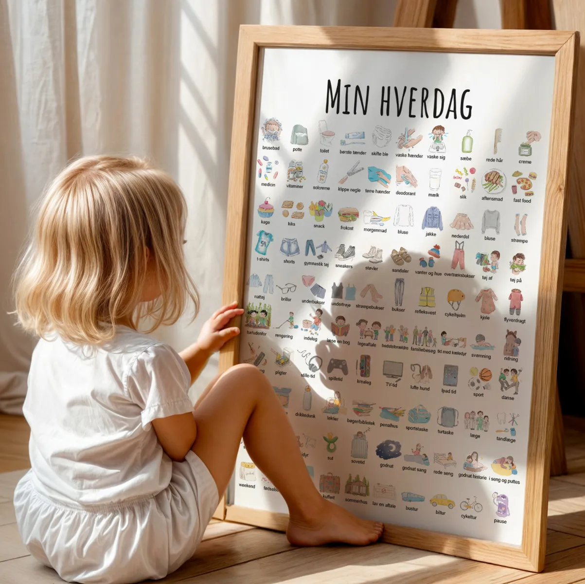 Plakat med Piktogrammer - Min hverdag 99-87955