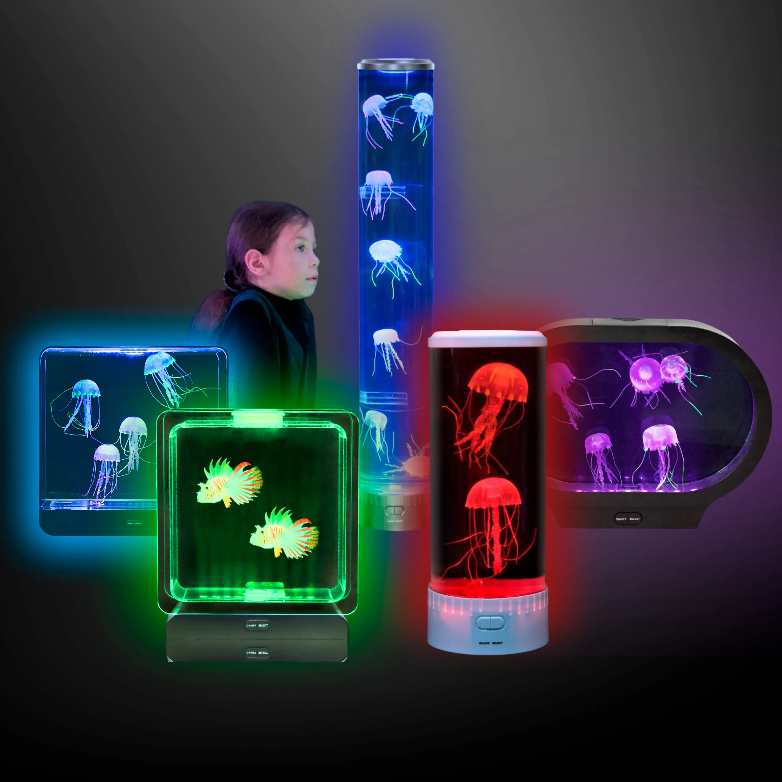 Lava Lampe med vandmænd